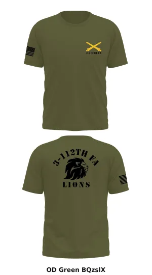 3-112th FA Store 1 Core Men's SS Performance Tee - BQzslX