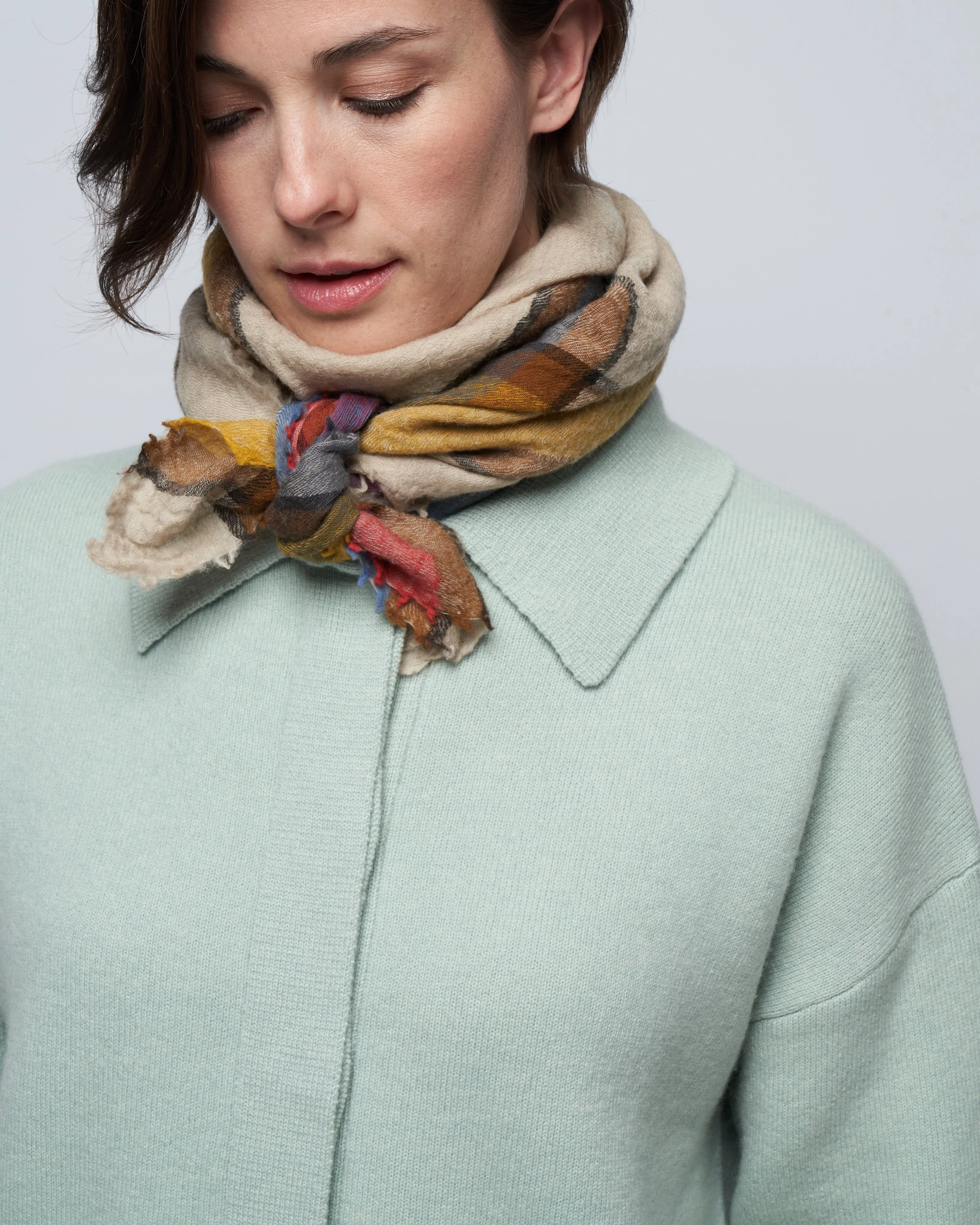 3/4 sleeve jacket - light grey green