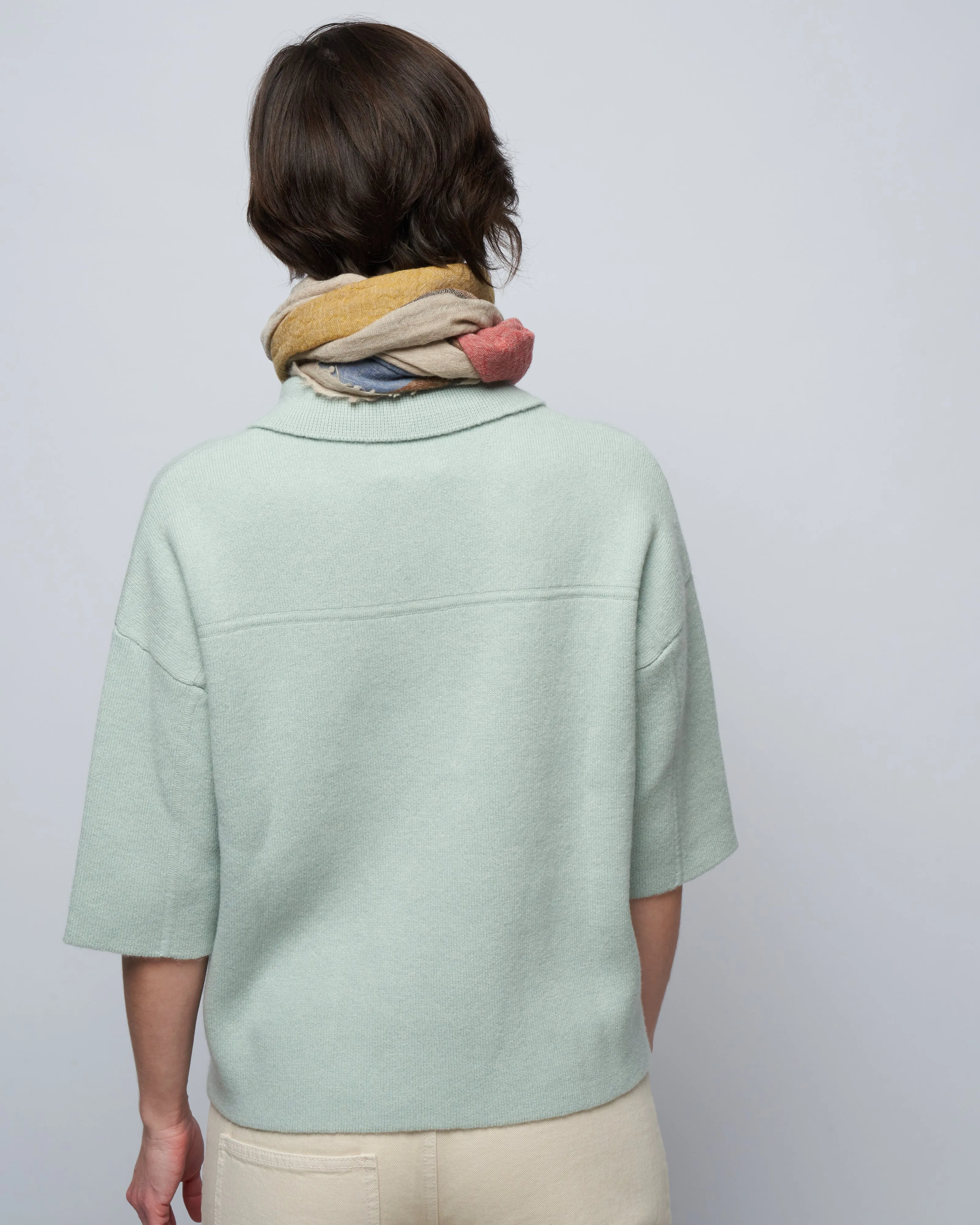 3/4 sleeve jacket - light grey green