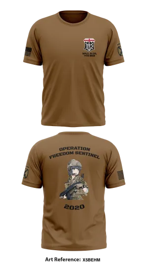 3PLT, B Co, 7th BEB Store 1 Core Men's SS Performance Tee - x5bEHm