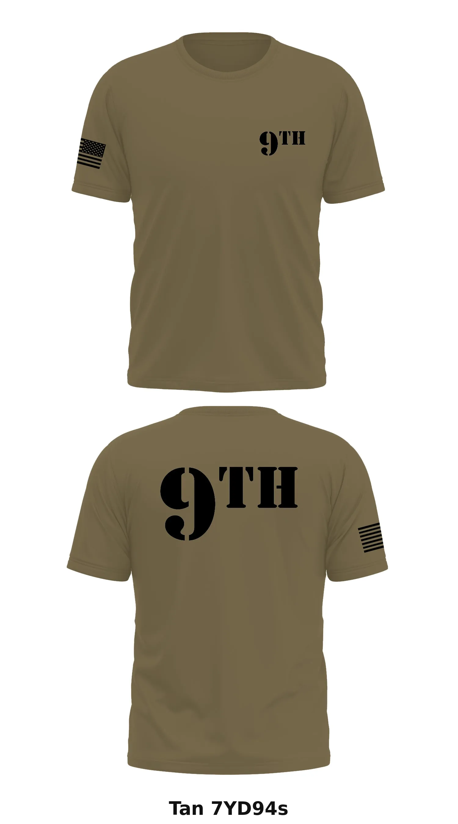 9th Store 1 Core Men's SS Performance Tee - 7YD94s