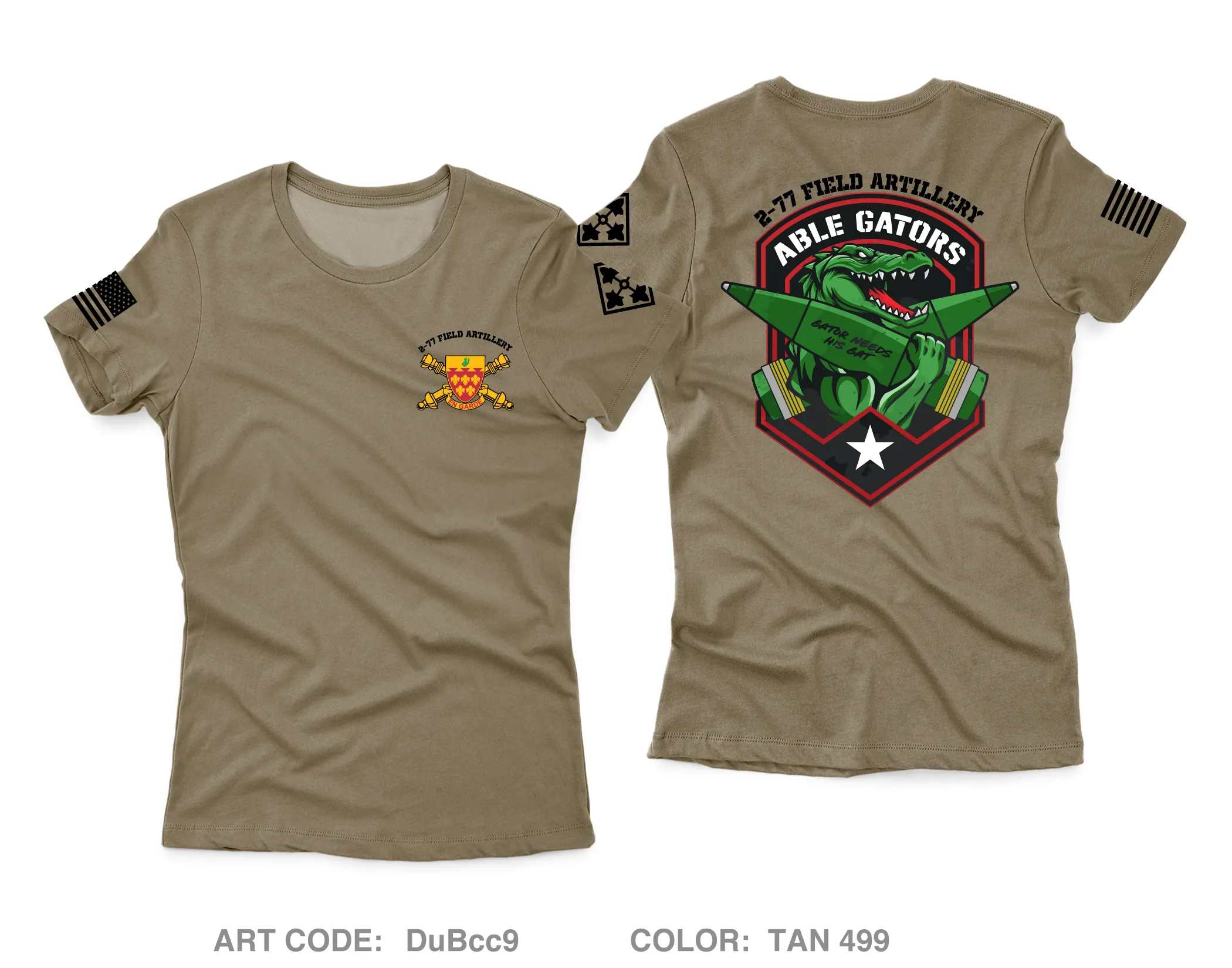 A BTRY 2-77 FA Core Women's SS Performance Tee - DuBcc9