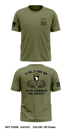 A Co, 2-502 BN, 101st airborne (air assault) Store 1 Core Men's SS Performance Tee - mdrVsC