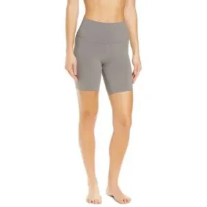 ALO YOGA Grey High Waisted Biker Shorts