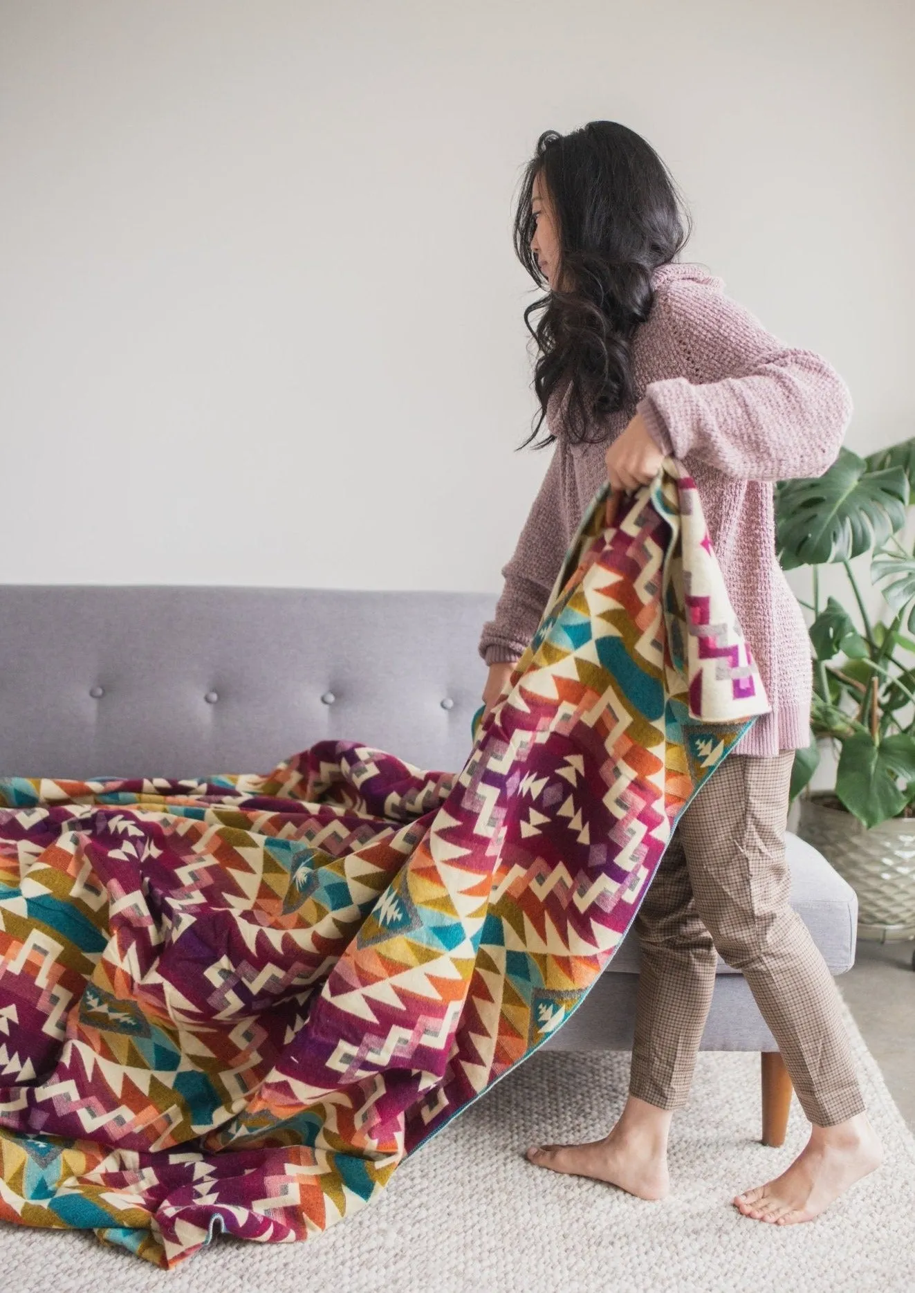 Alpaca Blanket Pink