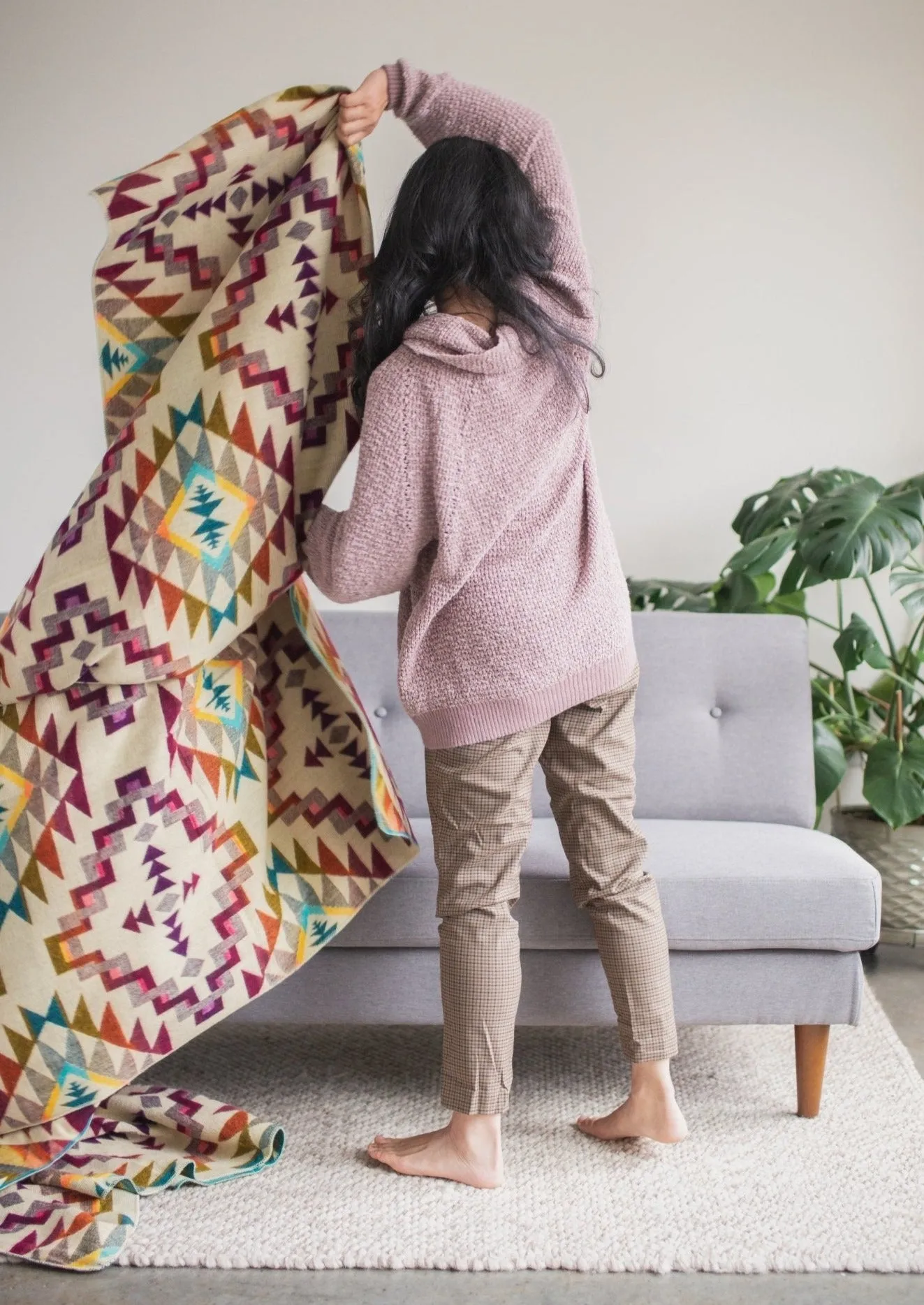Alpaca Blanket Pink