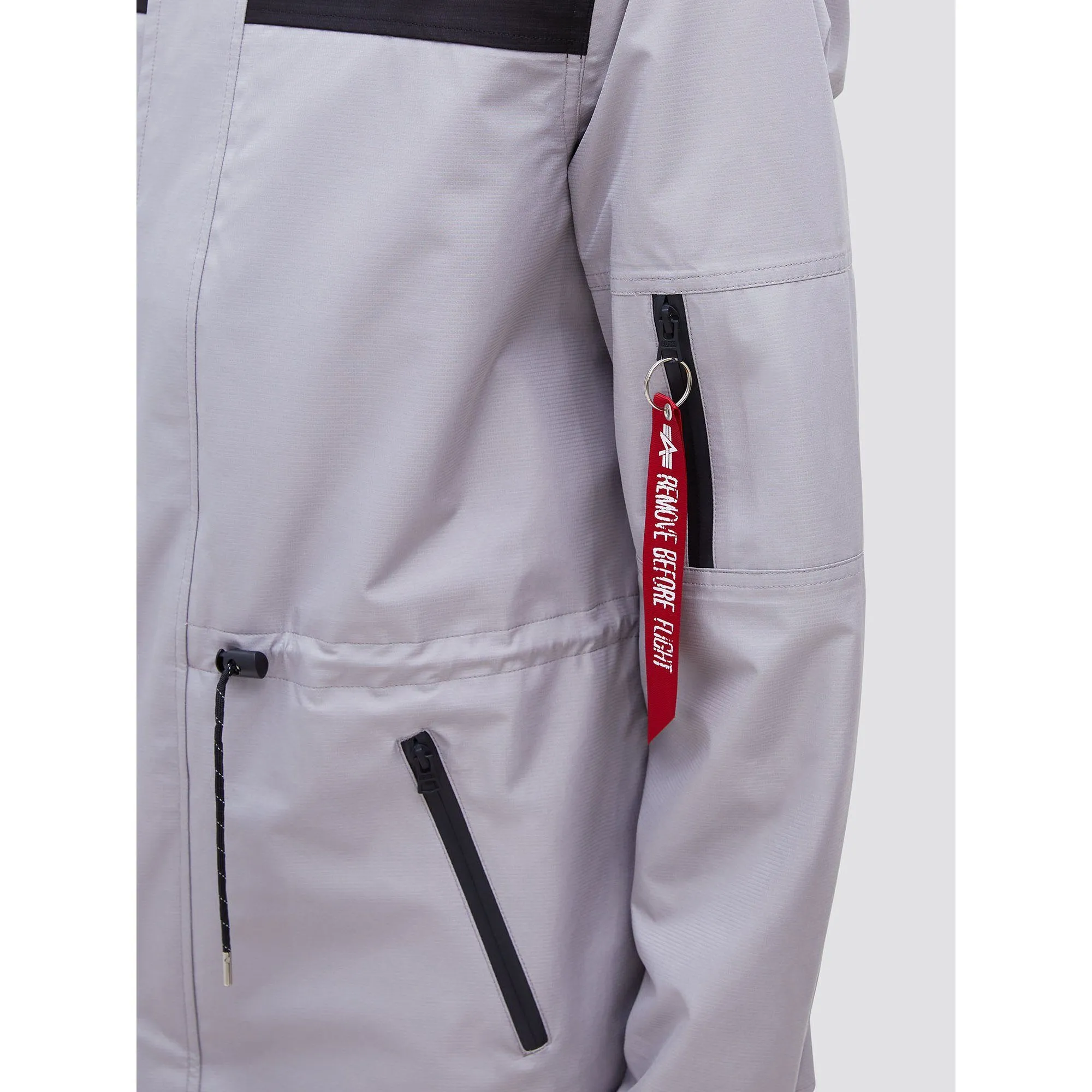 Alpha Industries Deluge Ripstop Fishtail Field Coat New Silver Men MJD49000C1-041
