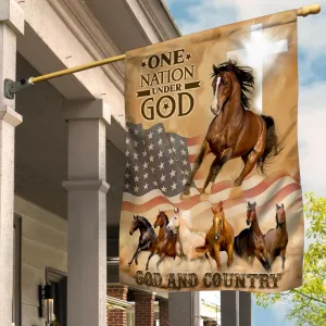 American Pride, Patriot, Horse 3D Flag, Nsd99