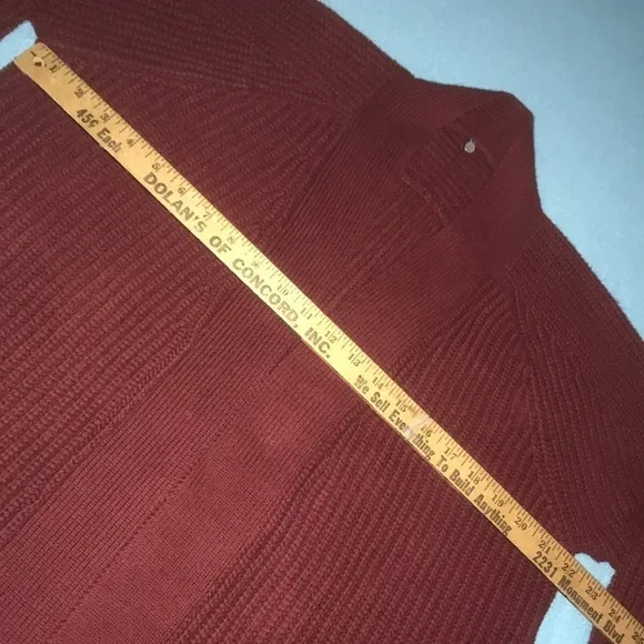 ANTHROPOLOGIE knitted &amp; knotted balloon sleeve burgundy wine cardigan NEW size M