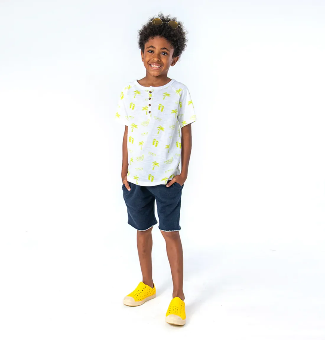 Appaman Camp Shorts Navy Heather