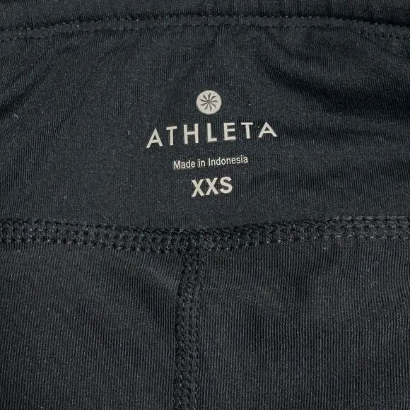 Athleta Ready Set Short 2 in 1 Black Running Athletic Shorts Size XXS