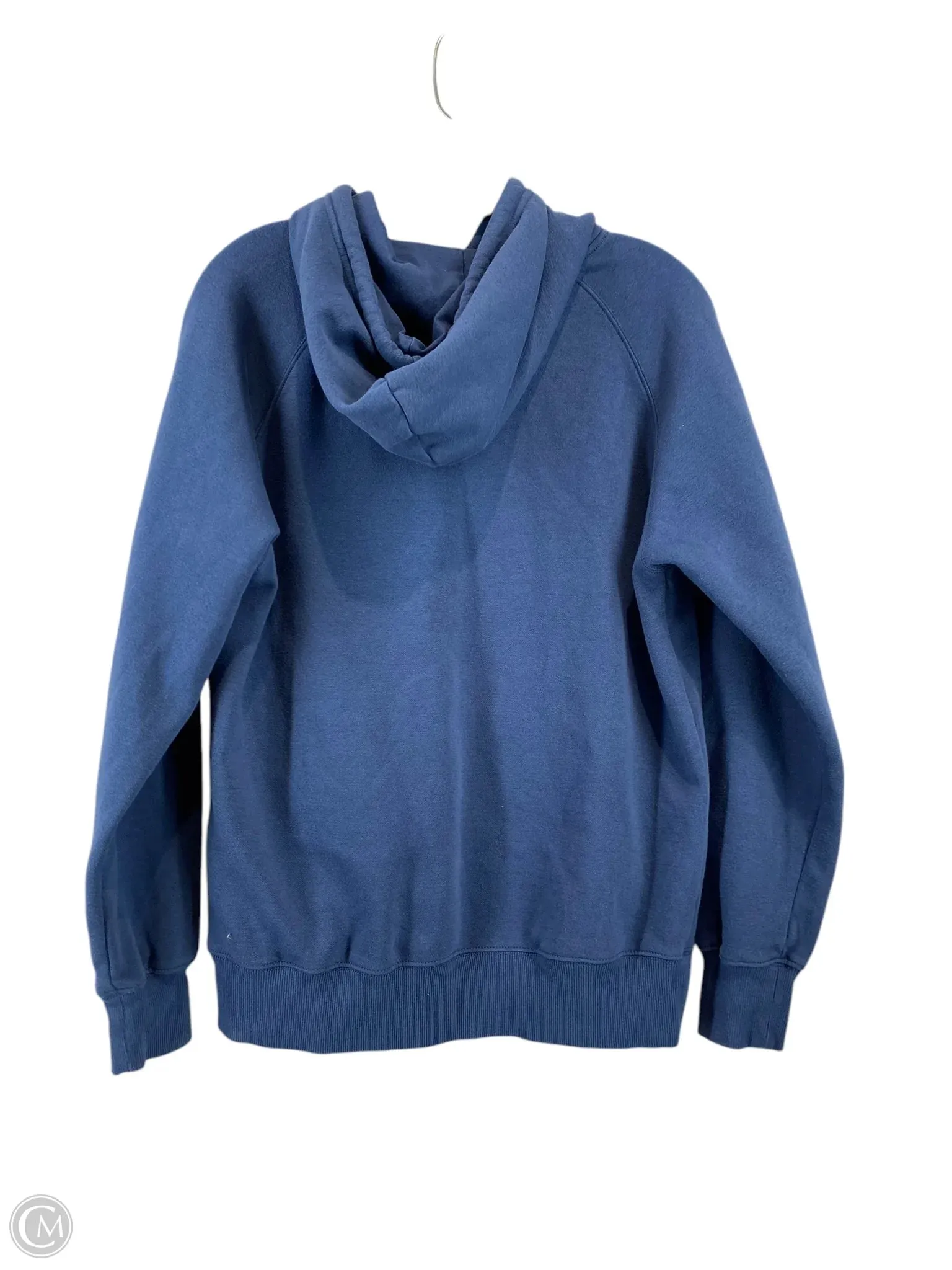 Athletic Sweatshirt Hoodie By The North Face In Blue, Size: M