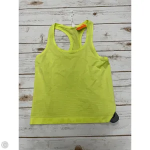 Athletic Tank Top By Lululemon In Yellow, Size: 6