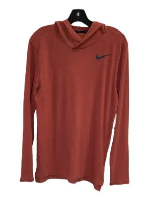 Athletic Top Long Sleeve Hoodie By Nike Apparel  Size: M