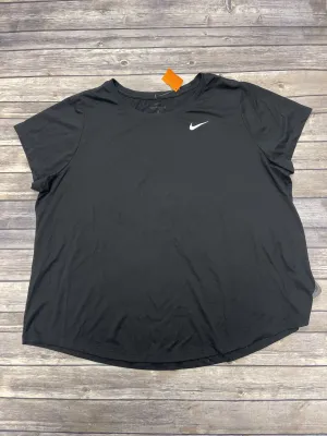 Athletic Top Short Sleeve By Nike  Size: 3x