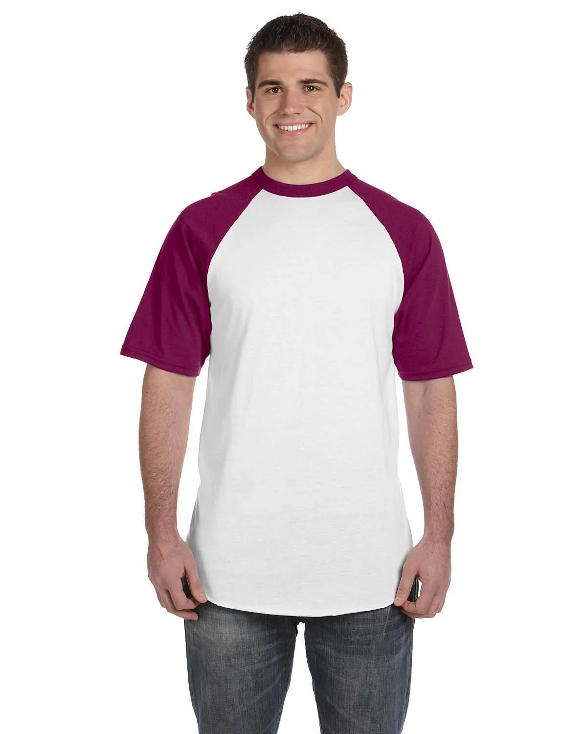 Augusta 50/50 Short Sleeve Raglan T-Shirt
