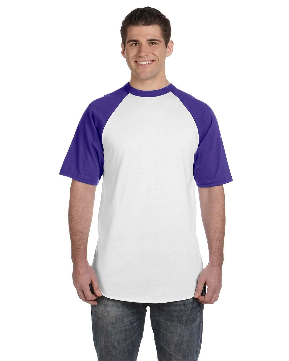 Augusta 50/50 Short Sleeve Raglan T-Shirt