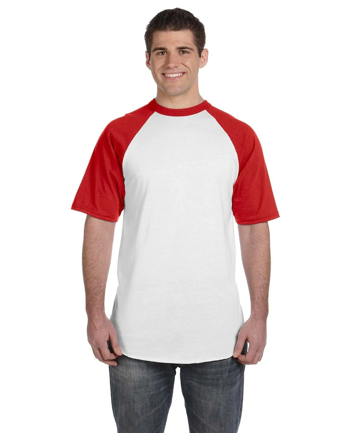 Augusta 50/50 Short Sleeve Raglan T-Shirt