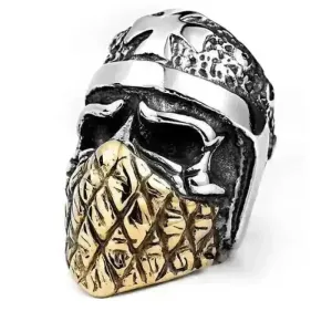 Bague en acier - Motard casqué