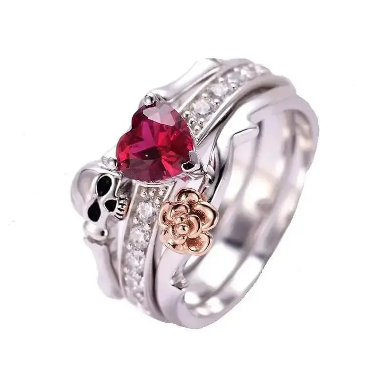 Bague motard - Steampunk (Argent)