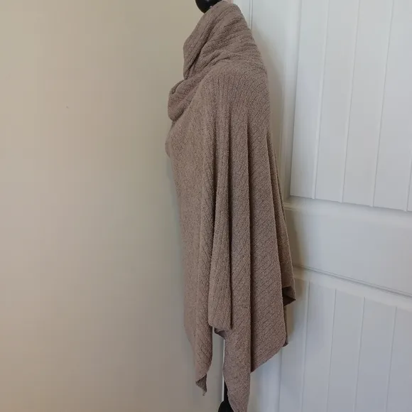 Barefoot Dreams Womens Cozy Chic Lite Wide Rib Travel Wrap One Size