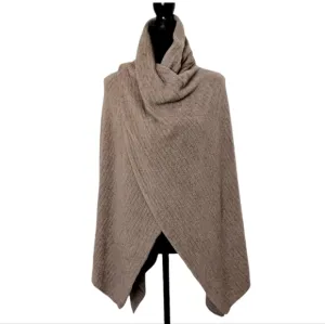 Barefoot Dreams Womens Cozy Chic Lite Wide Rib Travel Wrap One Size