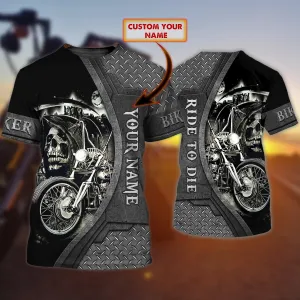 BIKER1 - Personalized Name 3D Tshirt - BY97