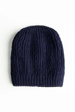 Blue Knit Beanie