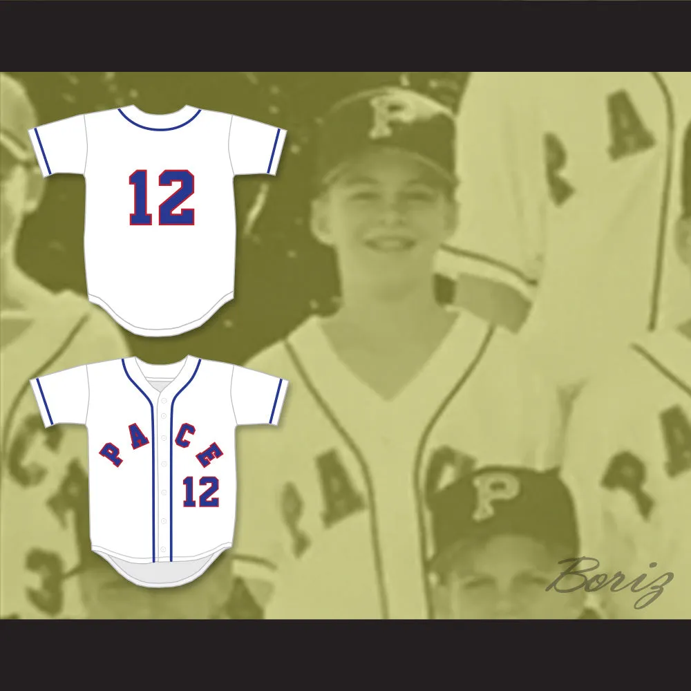 Bobby Cassevah 12 Pace Athletic and Recreation Association White Baseball Jersey 1
