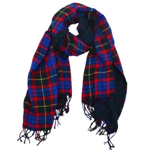 Britney Plaid Reversible Scarf with Trim