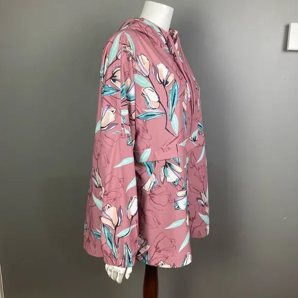 Calia by Carrie Underwood pullover jacket XL hooded. athleisure floral slimming