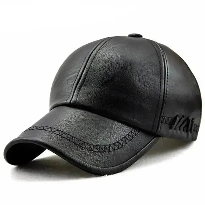 Casquette motard en cuir - Mitcy