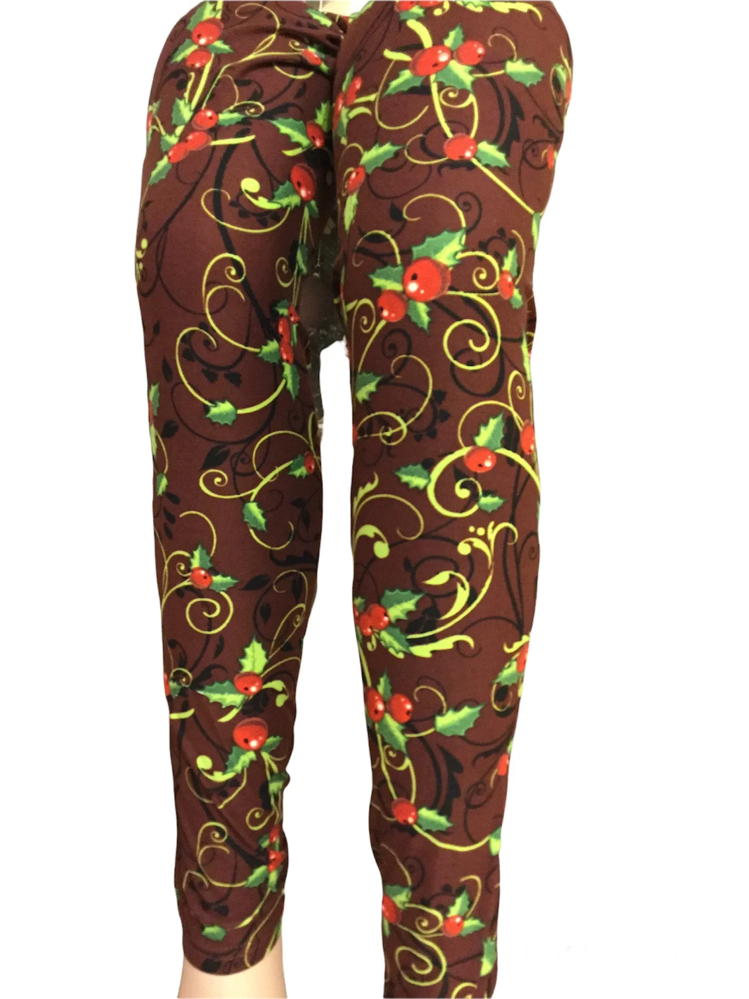 Christmas 1X3X Leggings "Christmas Holly"