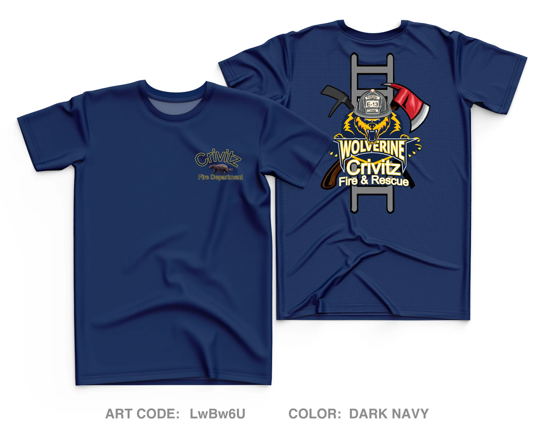 Crivitz fire and rescue Core Men's SS Performance Tee - LwBw6U
