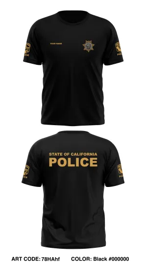 CUSTOM CAL FIRE LAW ENFORCEMENT TRAINING Store 1 Core Men's SS Performance Tee - 78HAhf
