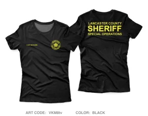 CUSTOM Lancaster County Sheriff’s Office Special Operations Unit Core Women's SS Performance Tee - VKM8tv