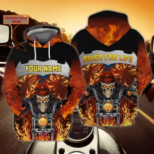 Custom Name-Hoodie-Biker for life-HTV