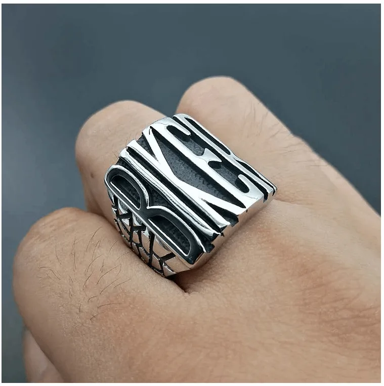 Cycolinks Biker Men's Punk Ring