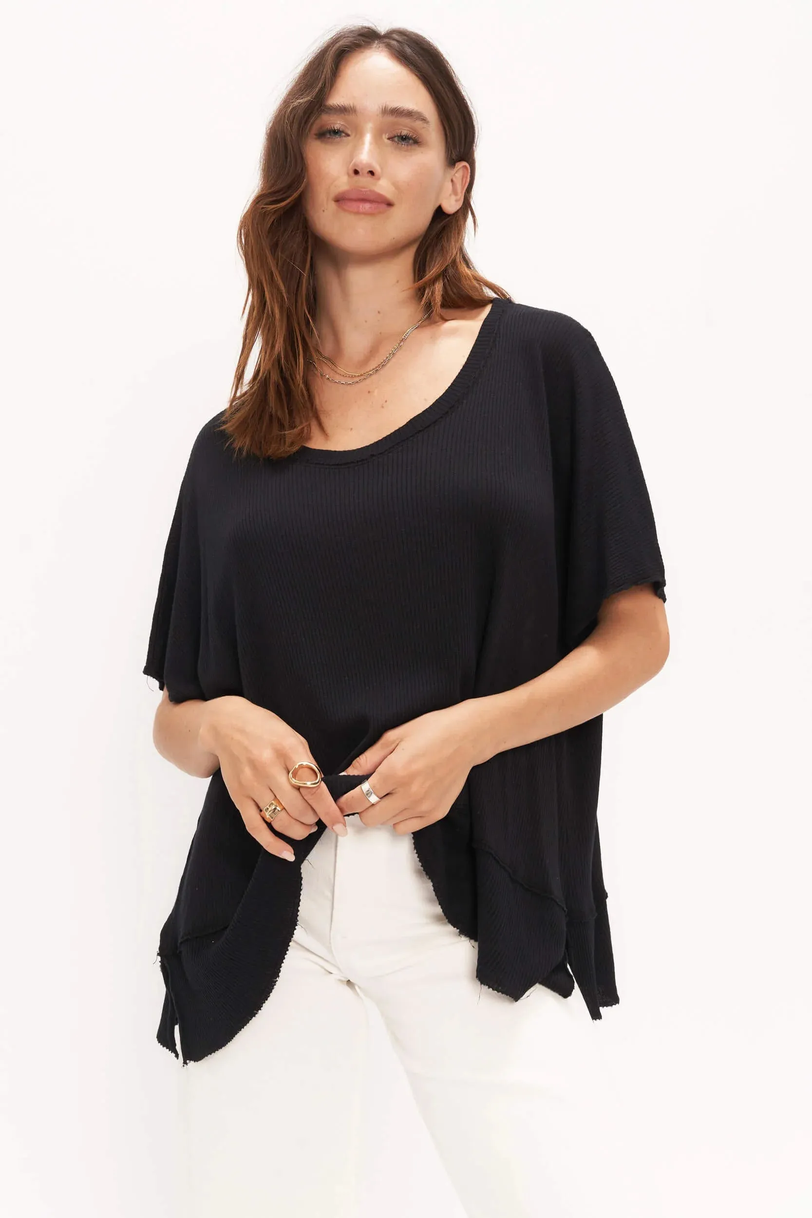 Dalette Scoop Rib Tee