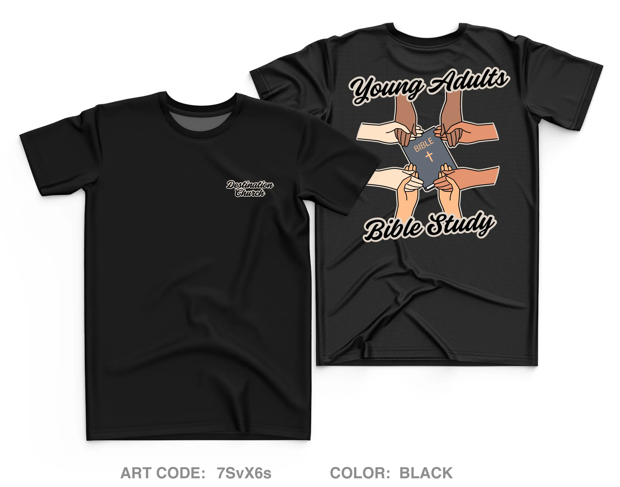 Destination Church Core Men's SS Performance Tee - 7SvX6s