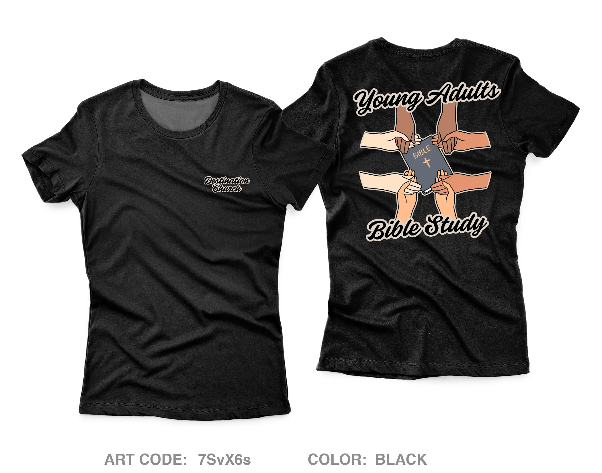 Destination Church Core Women's SS Performance Tee - 7SvX6s
