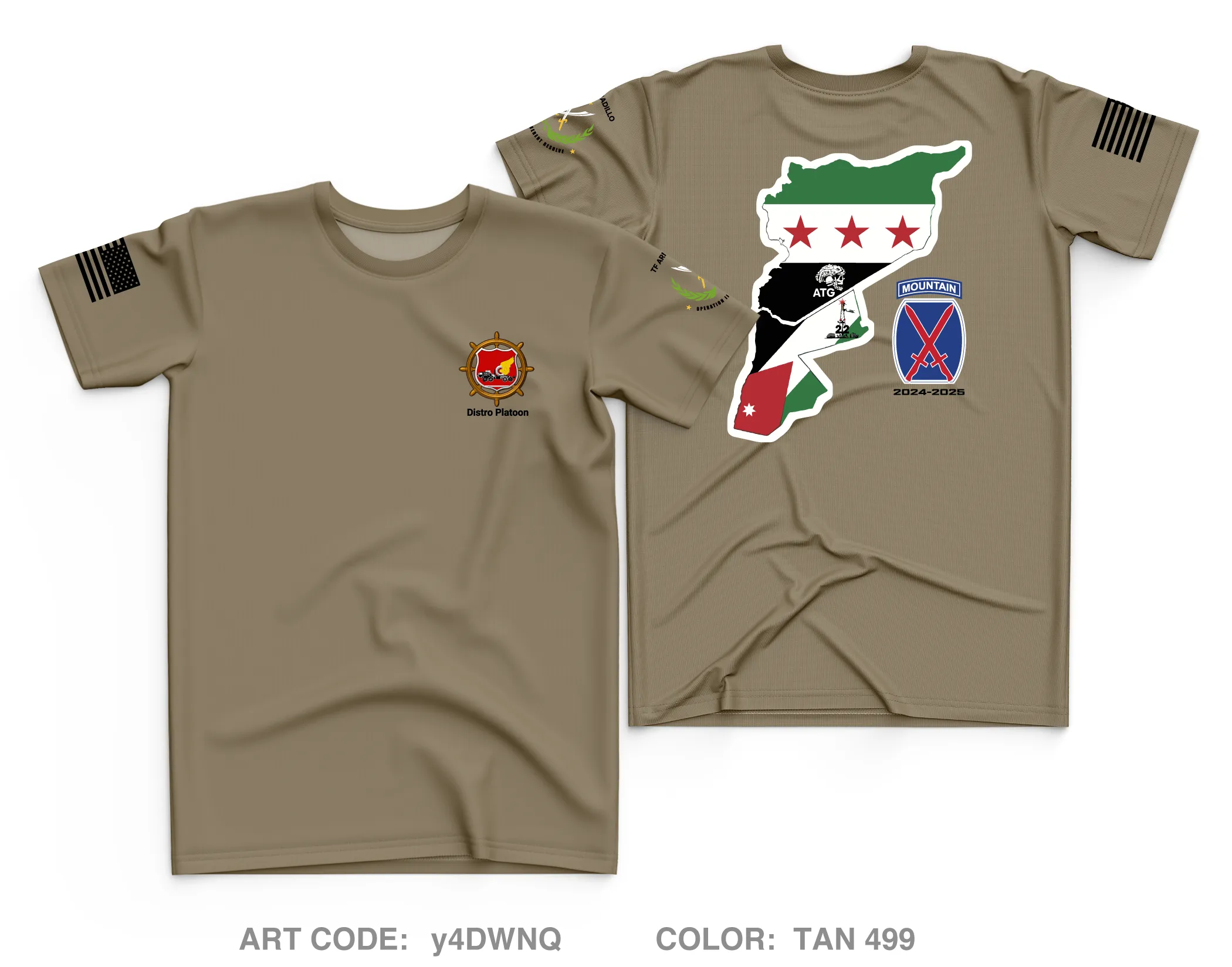Distro platoon, 1-32 IN BN, 10 MTN DIV Core Men's SS Performance Tee - y4DWNQ
