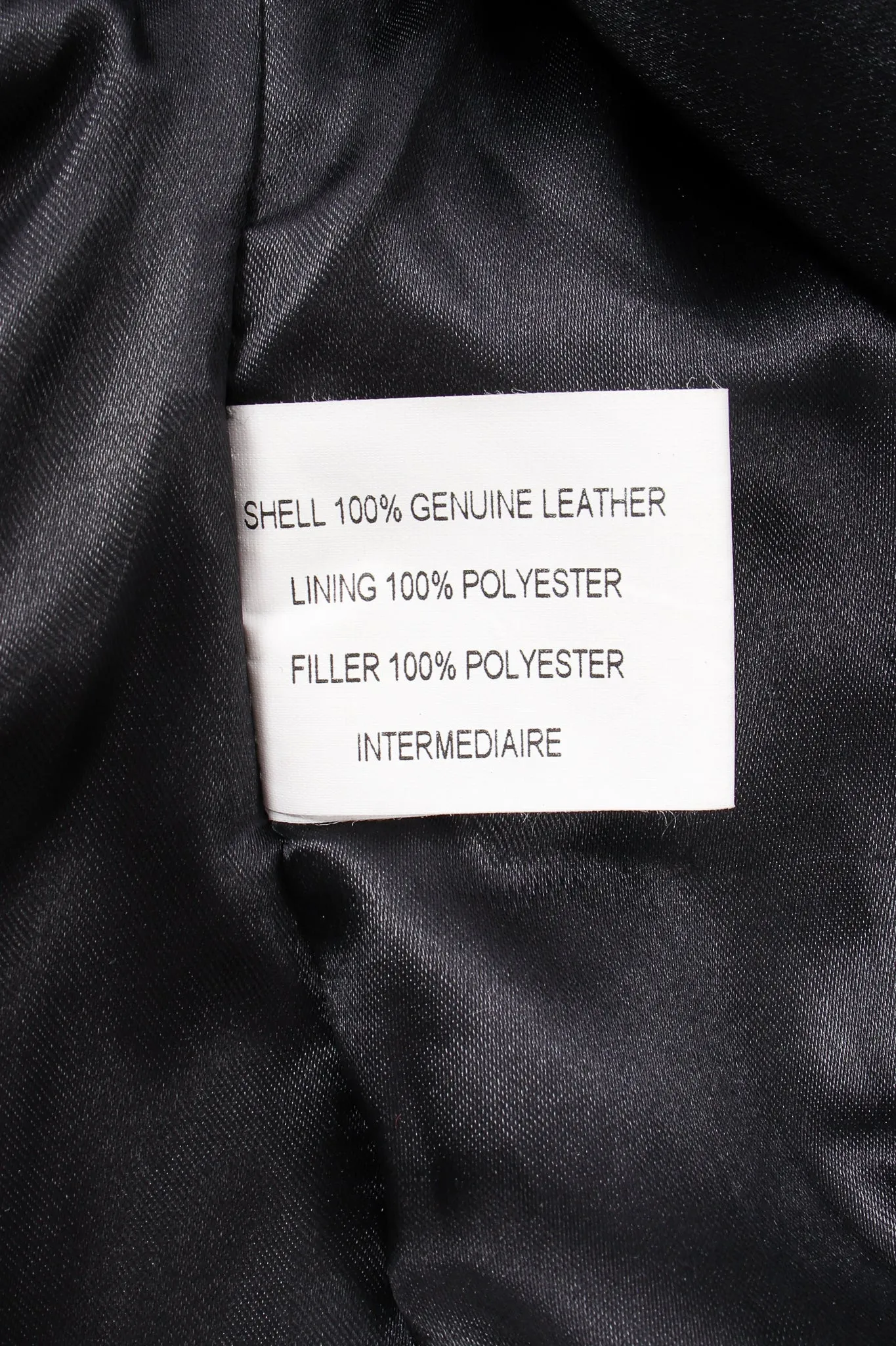Dome Stud Leather Zipper Jacket