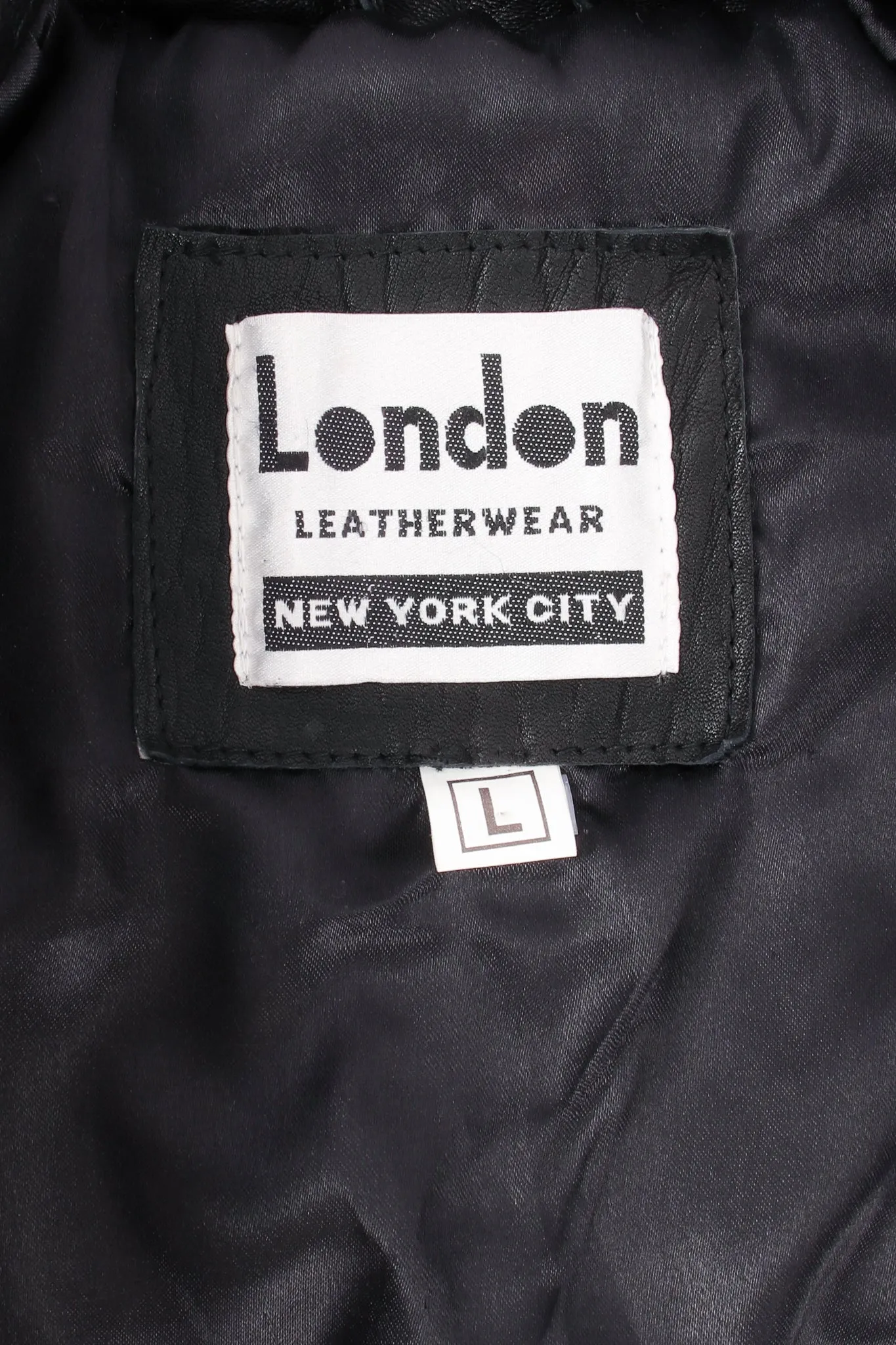 Dome Stud Leather Zipper Jacket