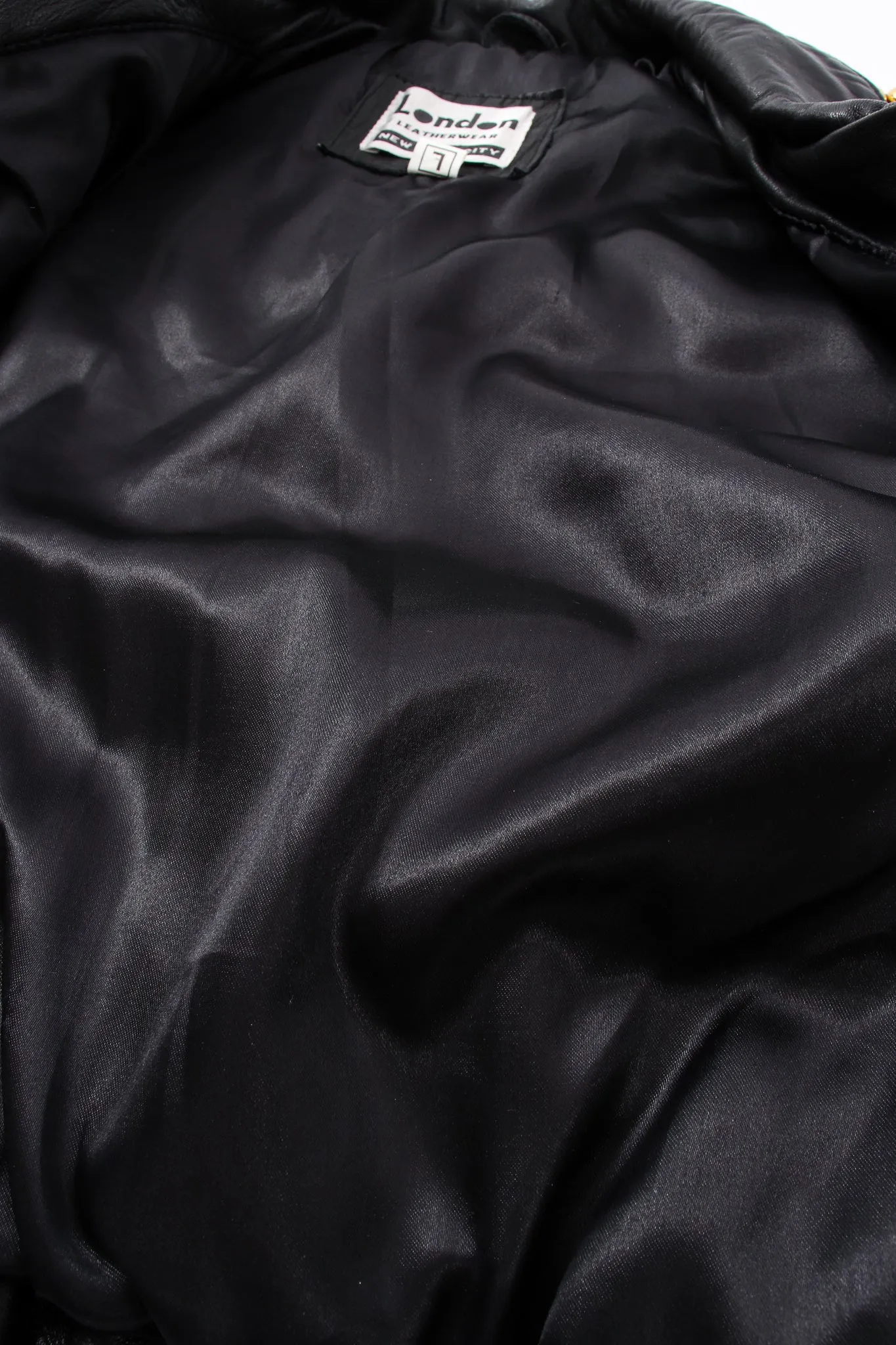 Dome Stud Leather Zipper Jacket