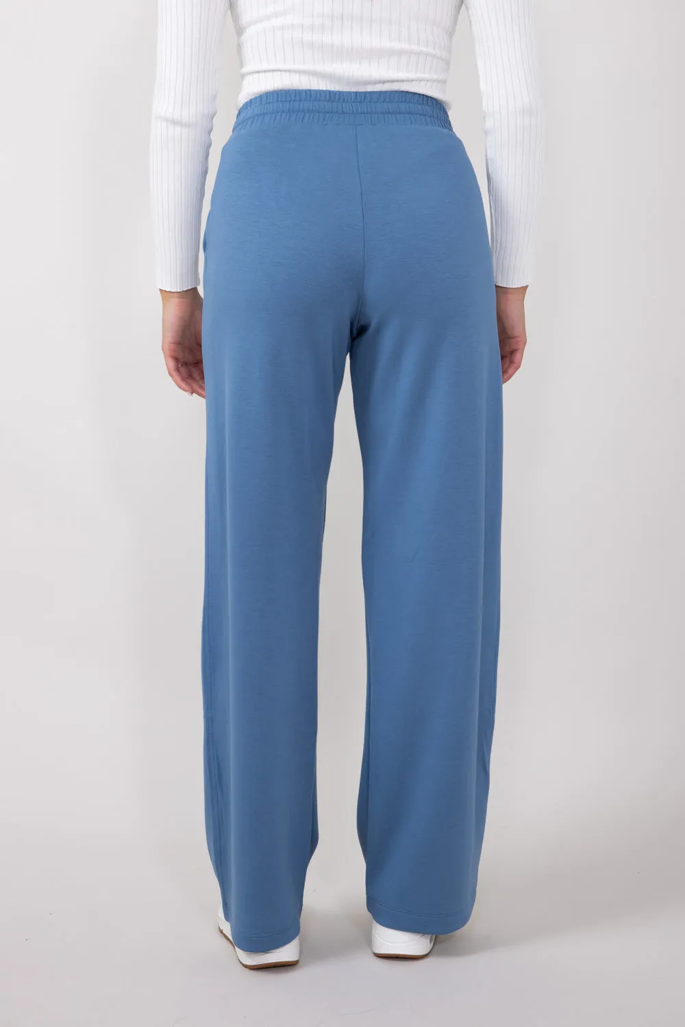 Drawstring High Rise Lounge Sweatpants for Women in Gray-Blue | DZ24F030-GRAYBLUE