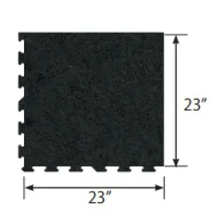 Ecore Athletic | Basic Fit - Interlocking Tile - Basic Black