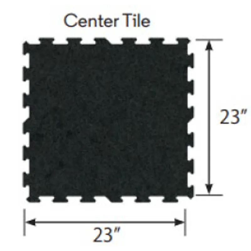 Ecore Athletic | Basic Fit - Interlocking Tile - Basic Black