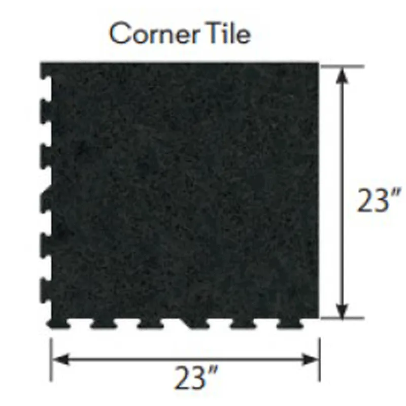 Ecore Athletic | Basic Fit - Interlocking Tile - Basic Black