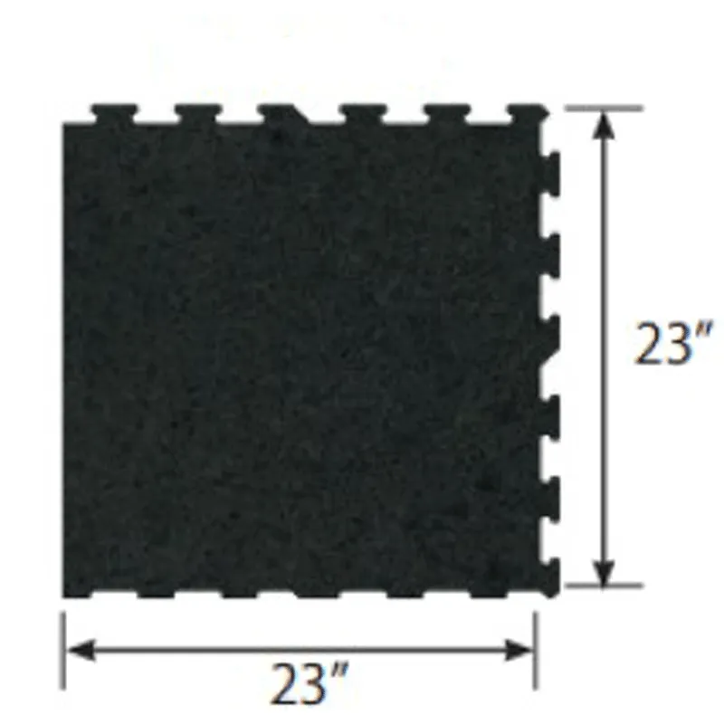 Ecore Athletic | Basic Fit - Interlocking Tile - Basic Black